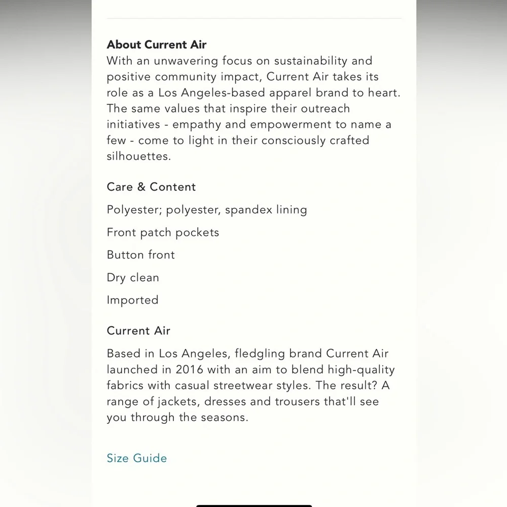 Anthropologie current air